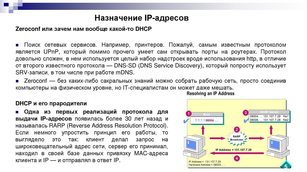 Назначение IP-адресов