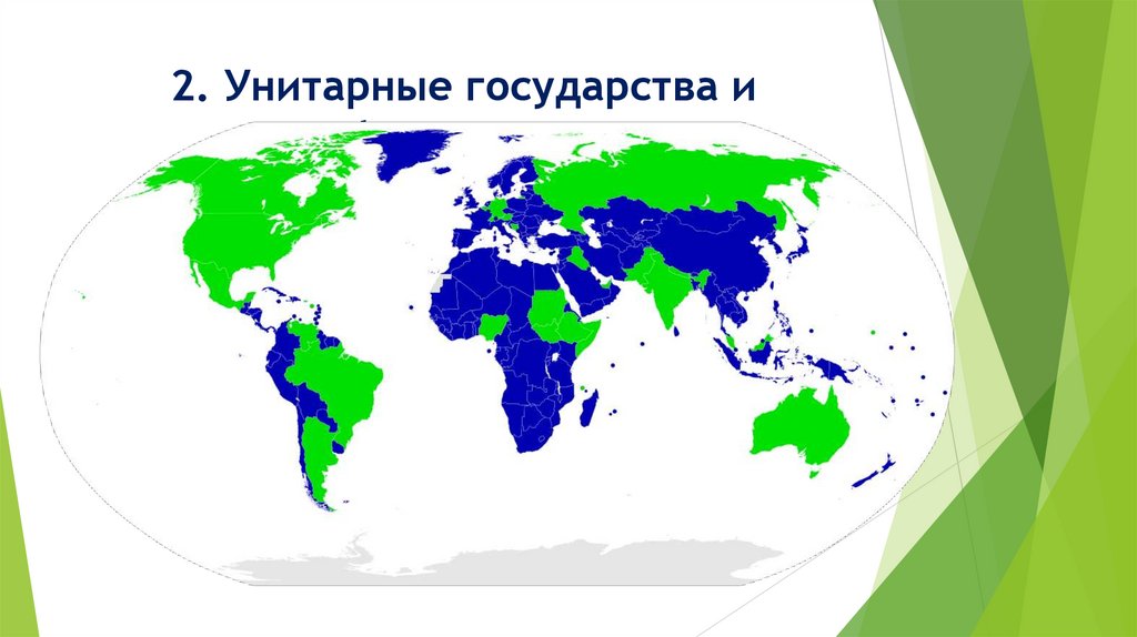 2. Унитарные государства и федерации