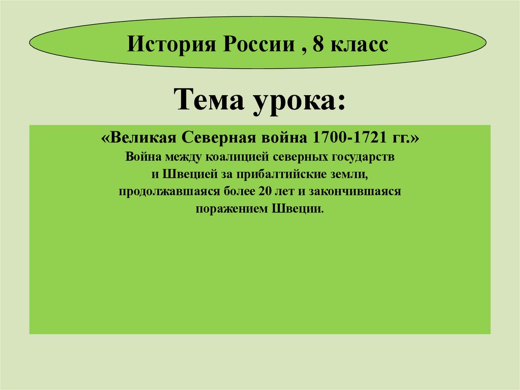 Тема урока: