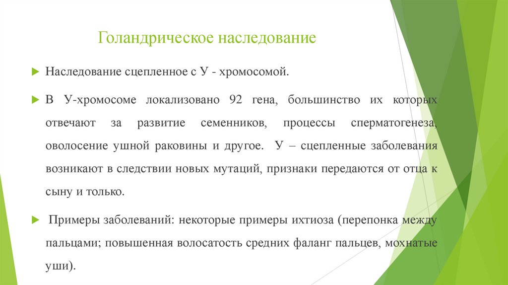 Голандрическое наследование