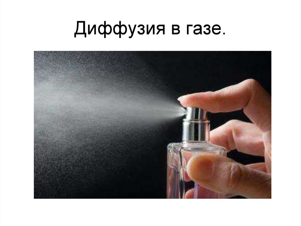 Диффузия в газе.