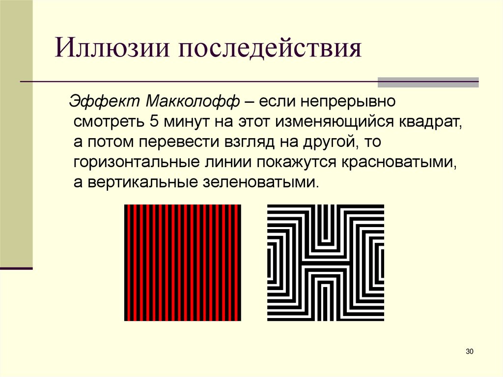 Иллюзии последействия