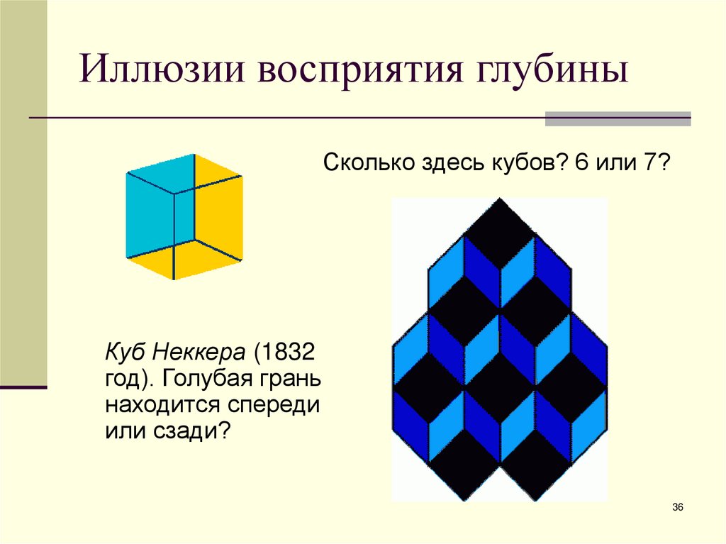 Иллюзии восприятия глубины