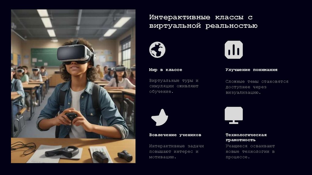 Интерактивные классы с виртуальной реальностью