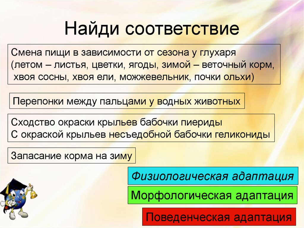 Найди соответствие