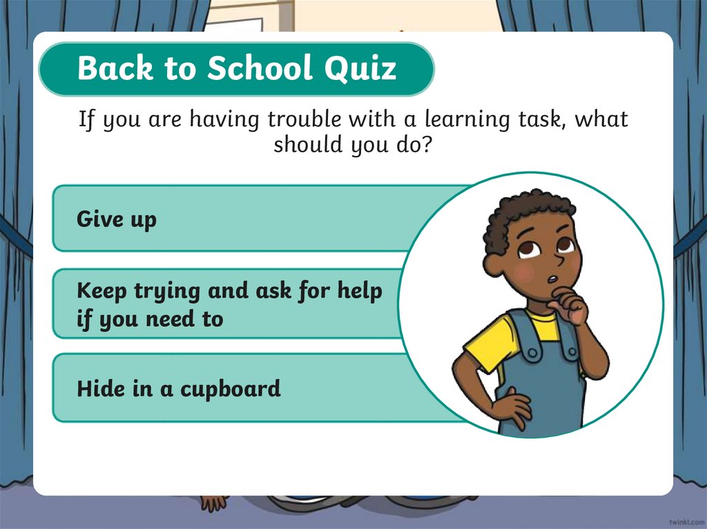 If you are having trouble with a learning task, what should you do?