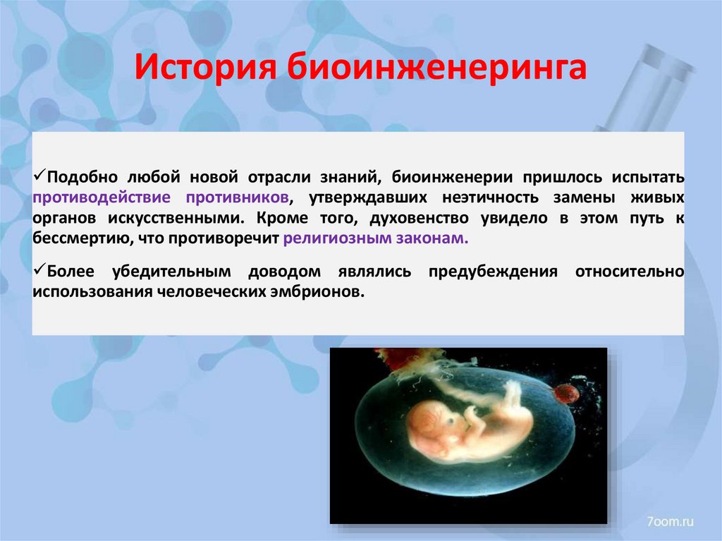 История биоинженеринга