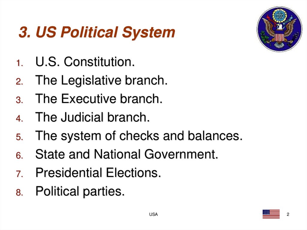 3. US Political System