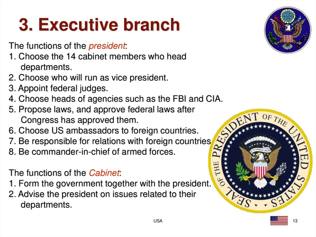 3. Executive branch