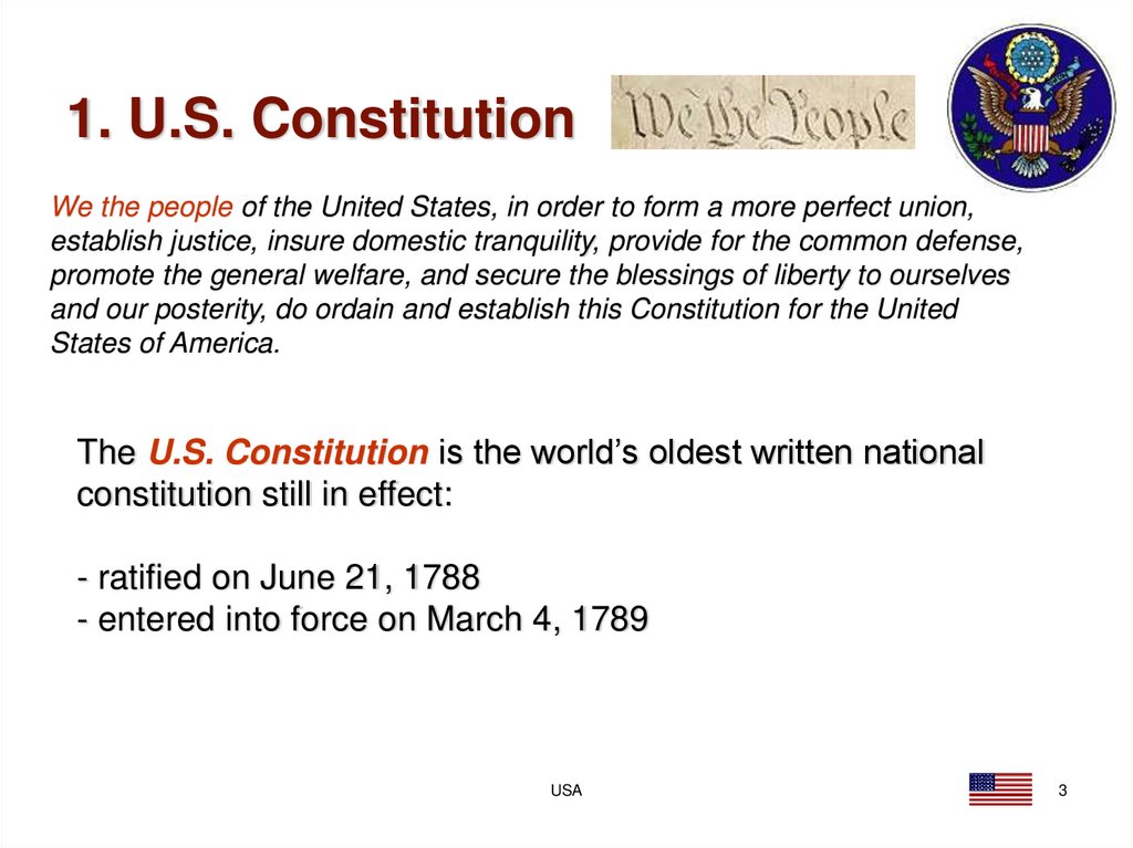 1. U.S. Constitution