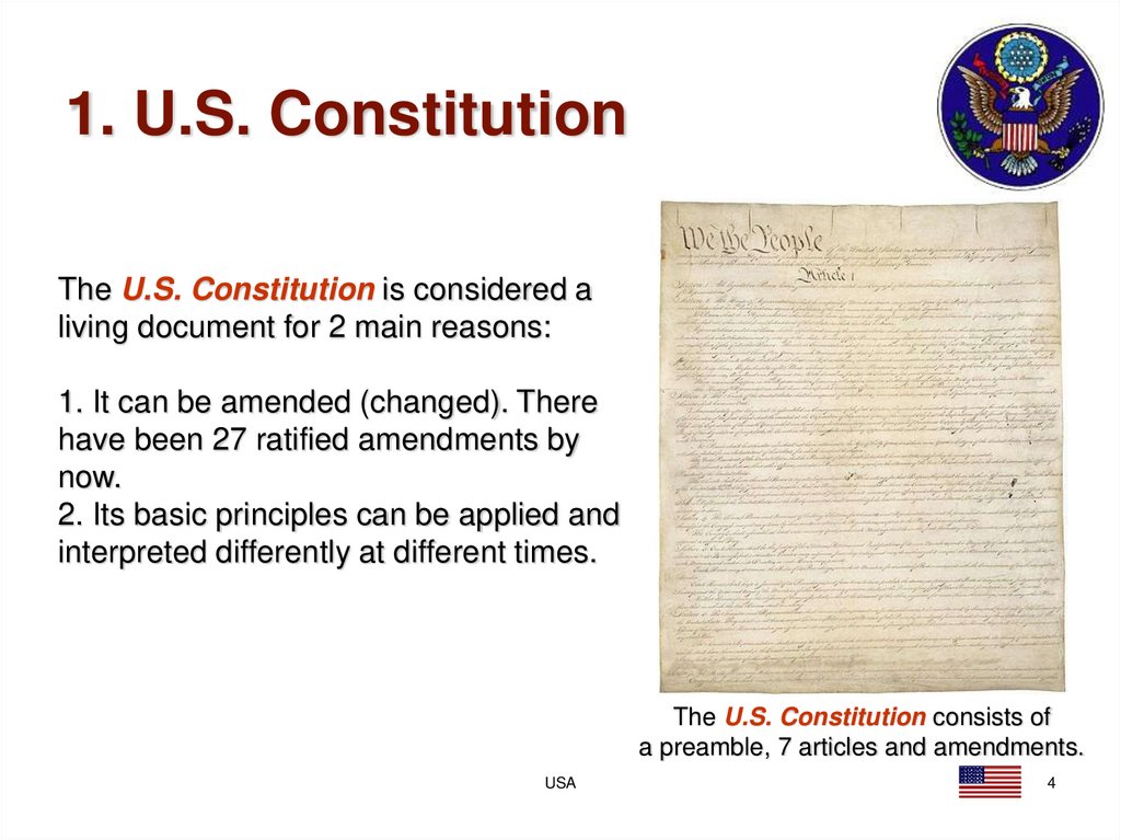 1. U.S. Constitution