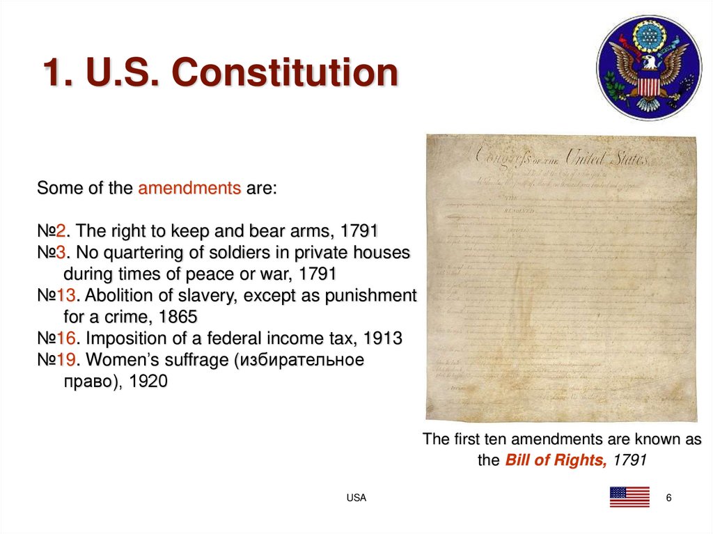 1. U.S. Constitution