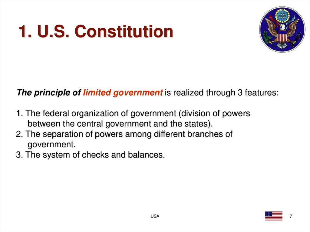 1. U.S. Constitution
