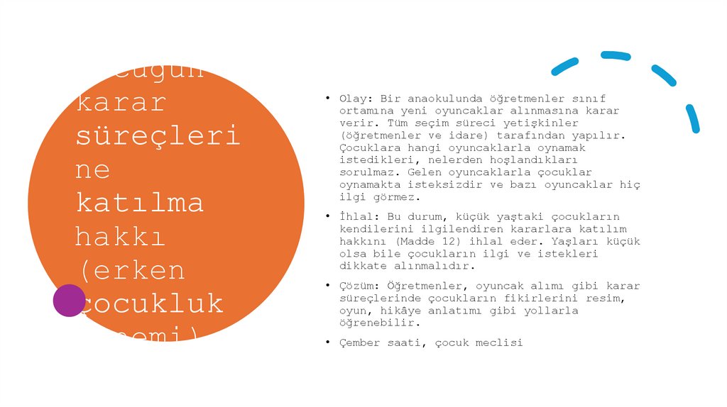 Çocuğun karar süreçlerine katılma hakkı (erken çocukluk dönemi)