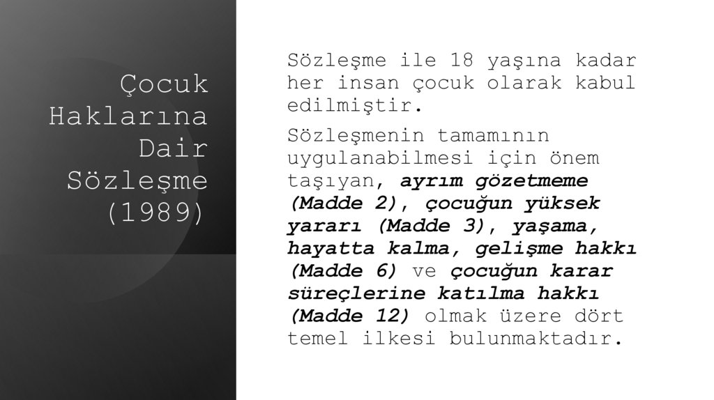 Çocuk Haklarına Dair Sözleşme (1989)