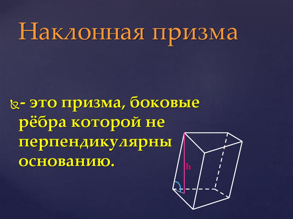 Наклонная призма