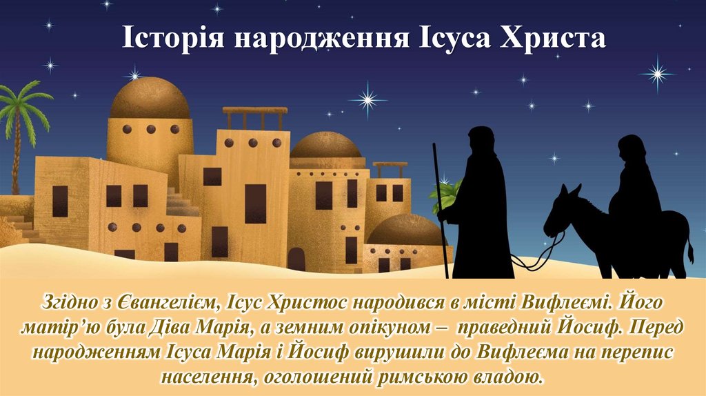 Історія народження Ісуса Христа