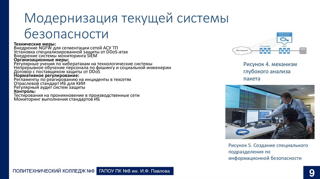 Модернизация текущей системы безопасности