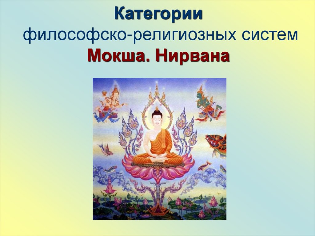 Категории философско-религиозных систем Мокша. Нирвана