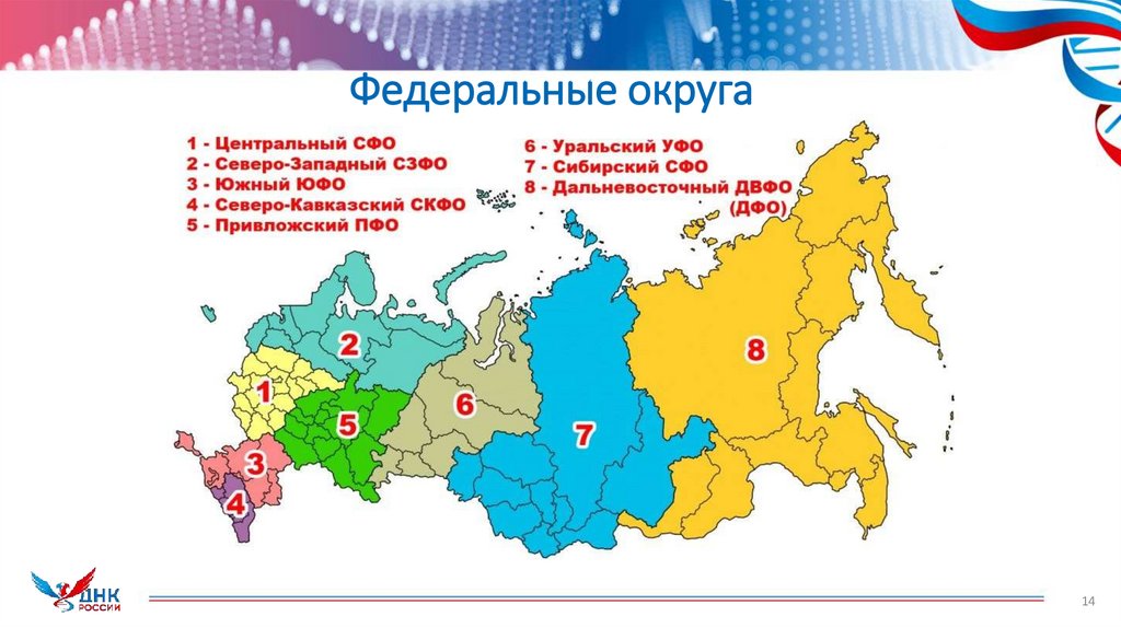 Федеральные округа