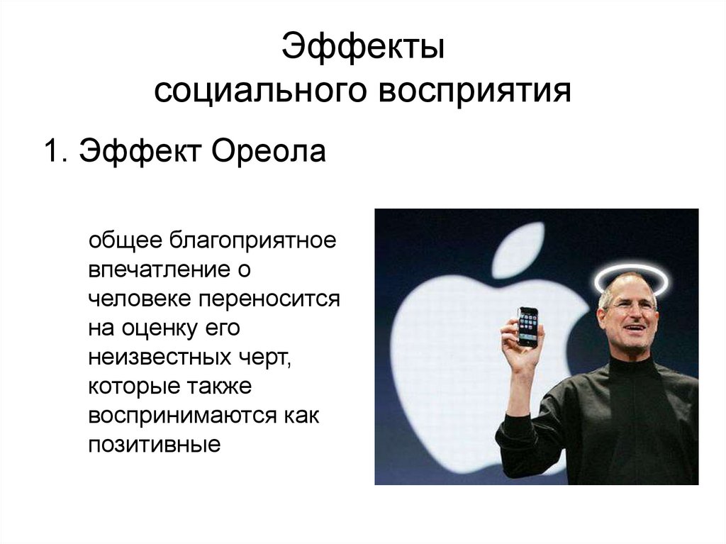 Эффекты социального восприятия