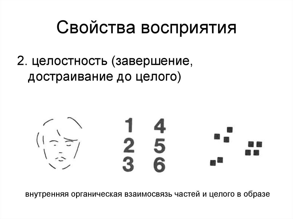 Свойства восприятия