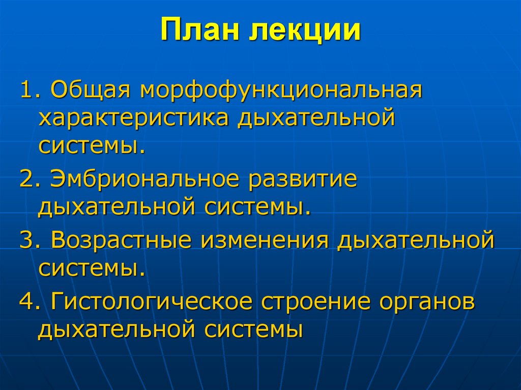 План лекции