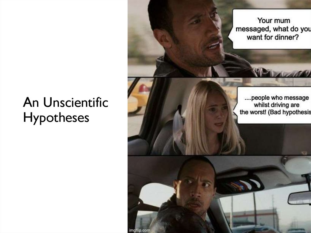 An Unscientific Hypotheses