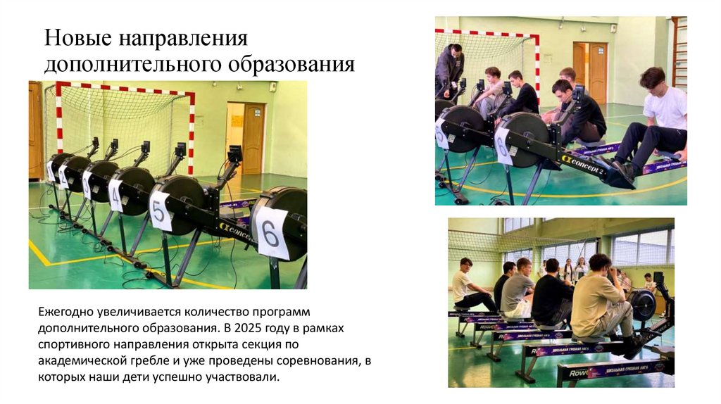 Новые направления дополнительного образования