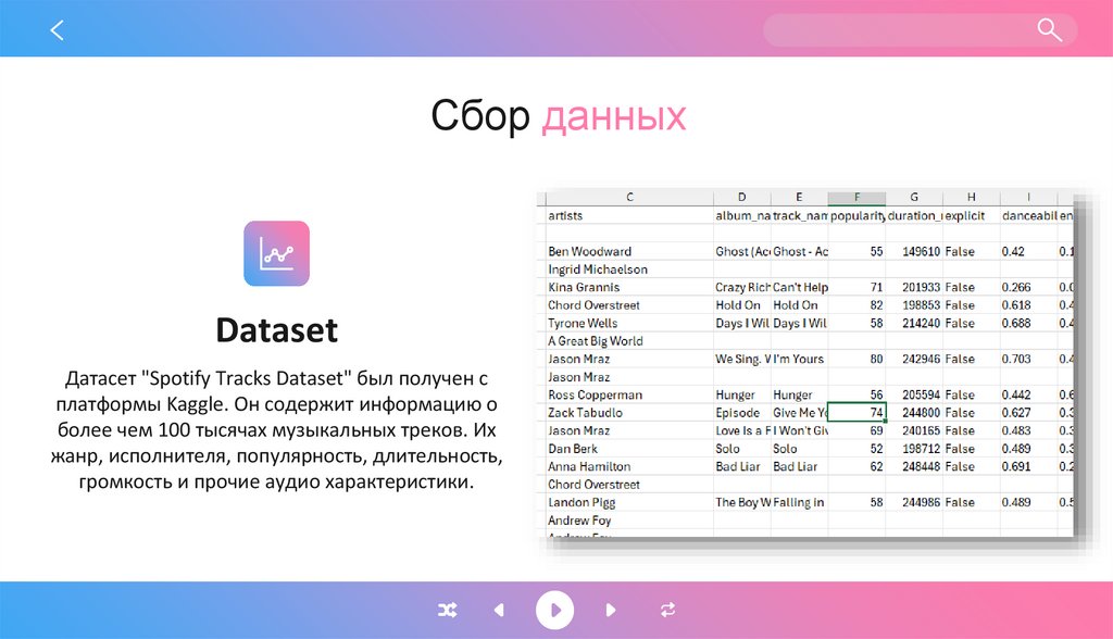 Сбор данных