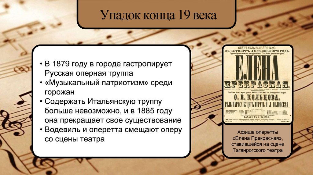 Упадок конца 19 века