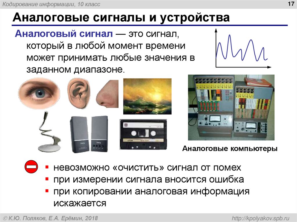 Аналоговые сигналы и устройства