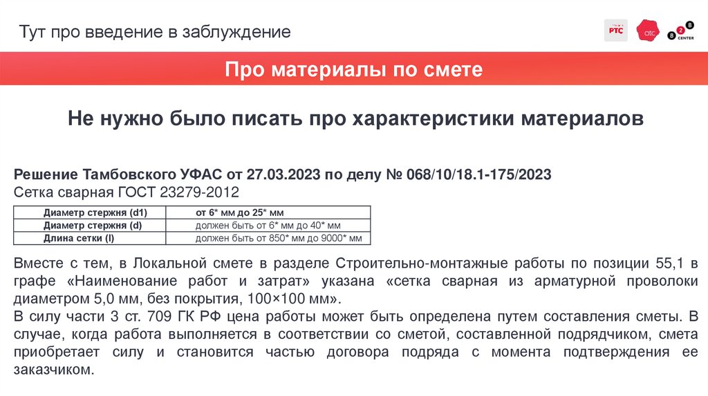 Тут про введение в заблуждение