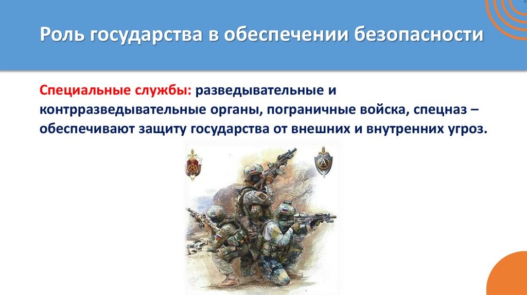 Роль государства в обеспечении безопасности