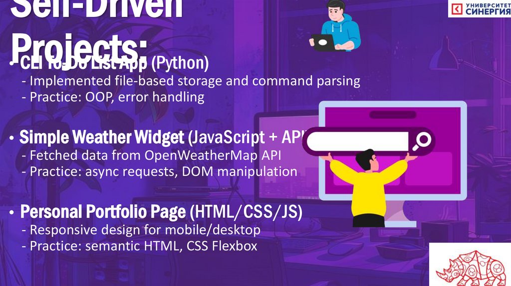 Self‑Driven Projects: