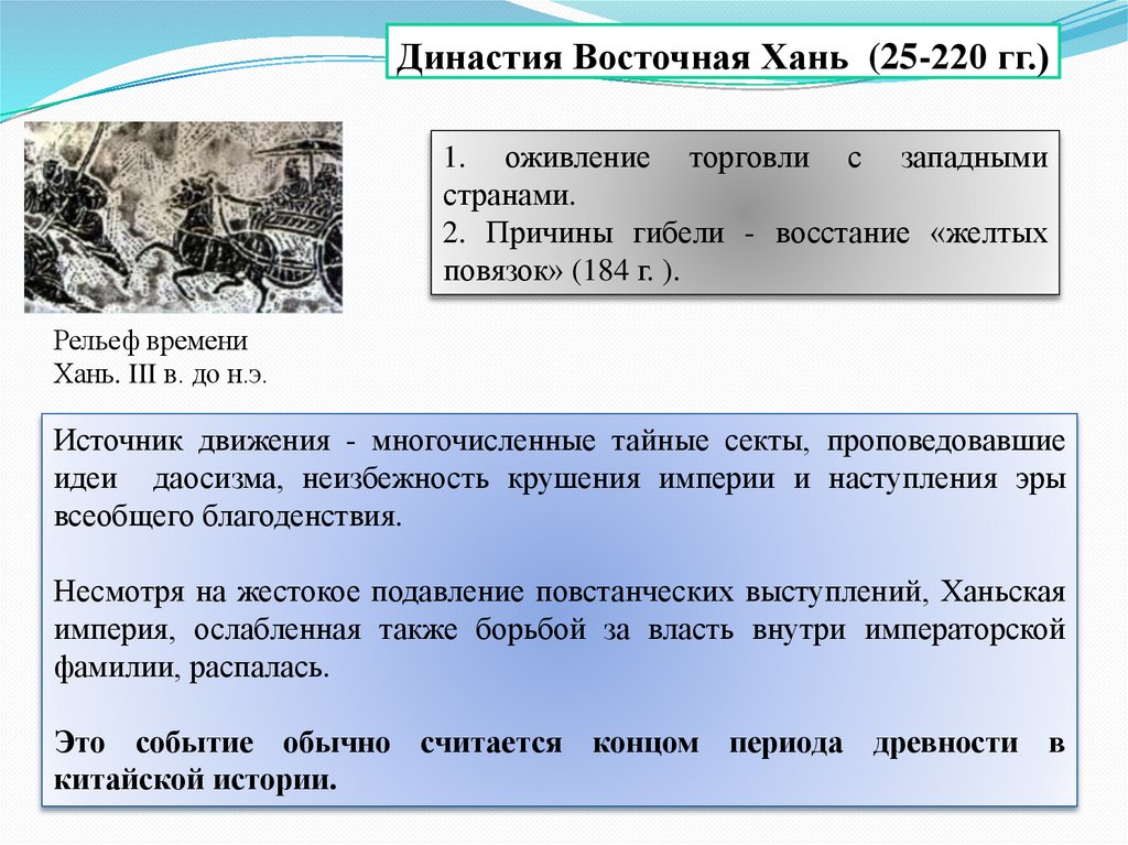 Династия Восточная Хань (25-220 гг.)