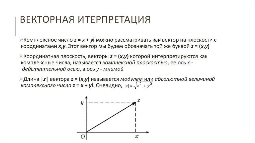 Векторная итерпретация