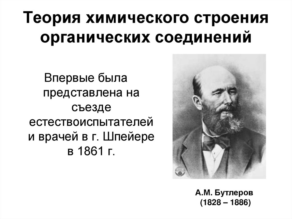 Теория химического строения органических соединений