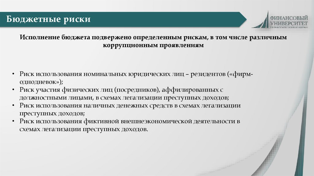 Бюджетные риски