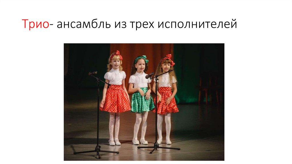 Трио- ансамбль из трех исполнителей