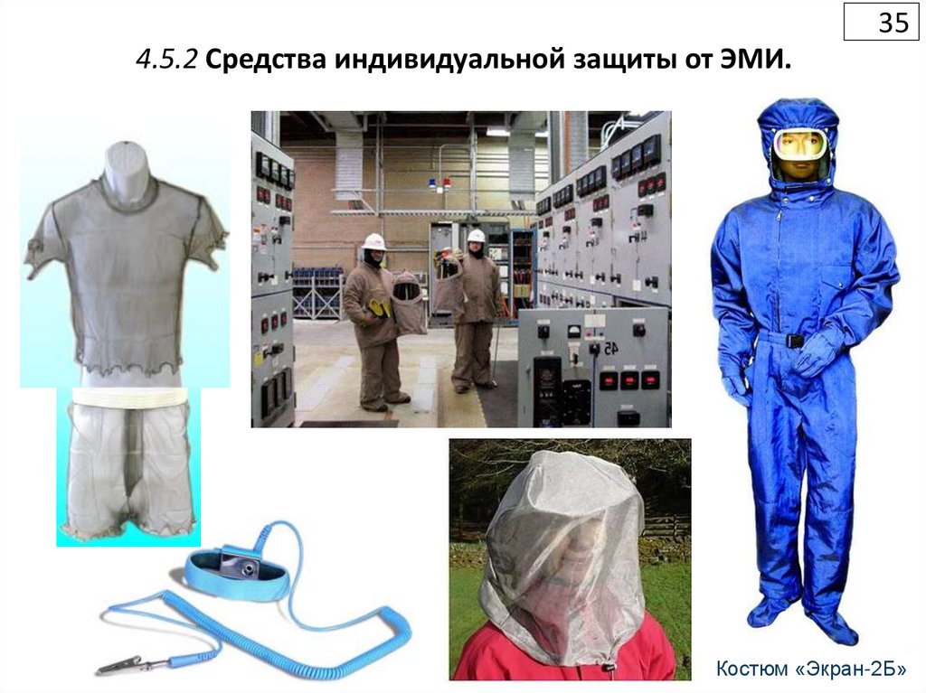 4.5.2 Средства индивидуальной защиты от ЭМИ.