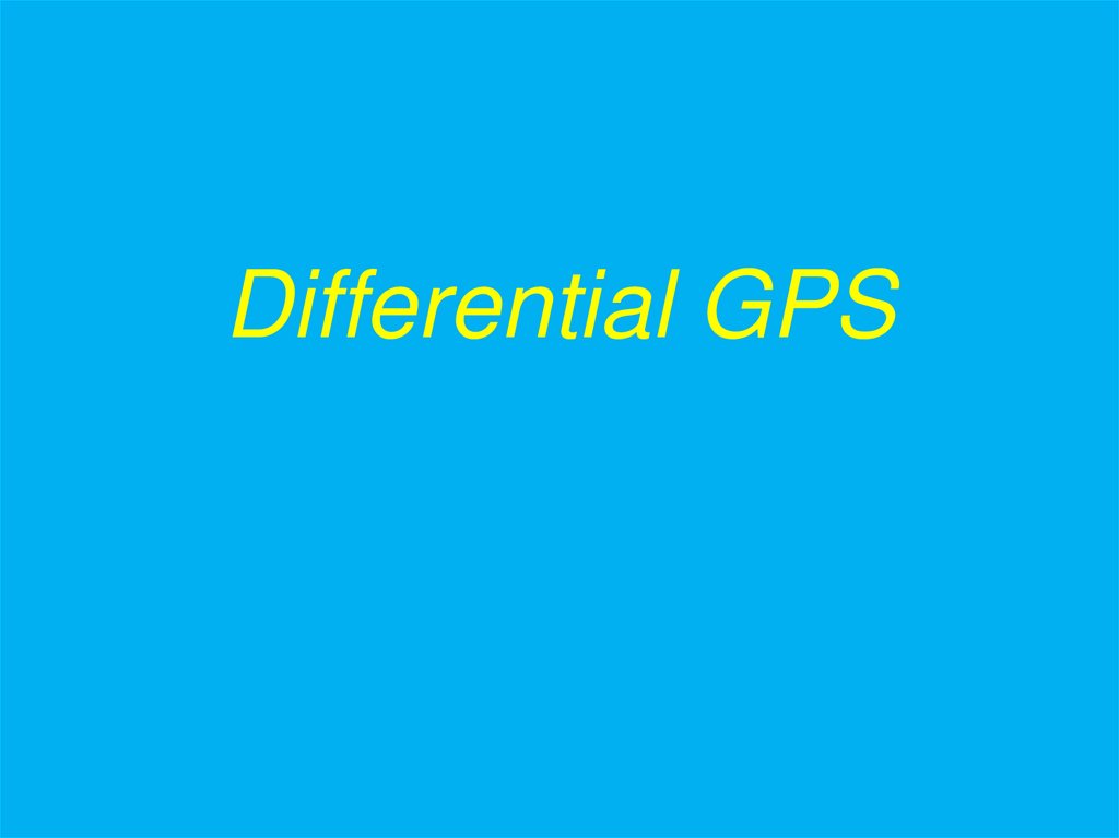 Differential GPS