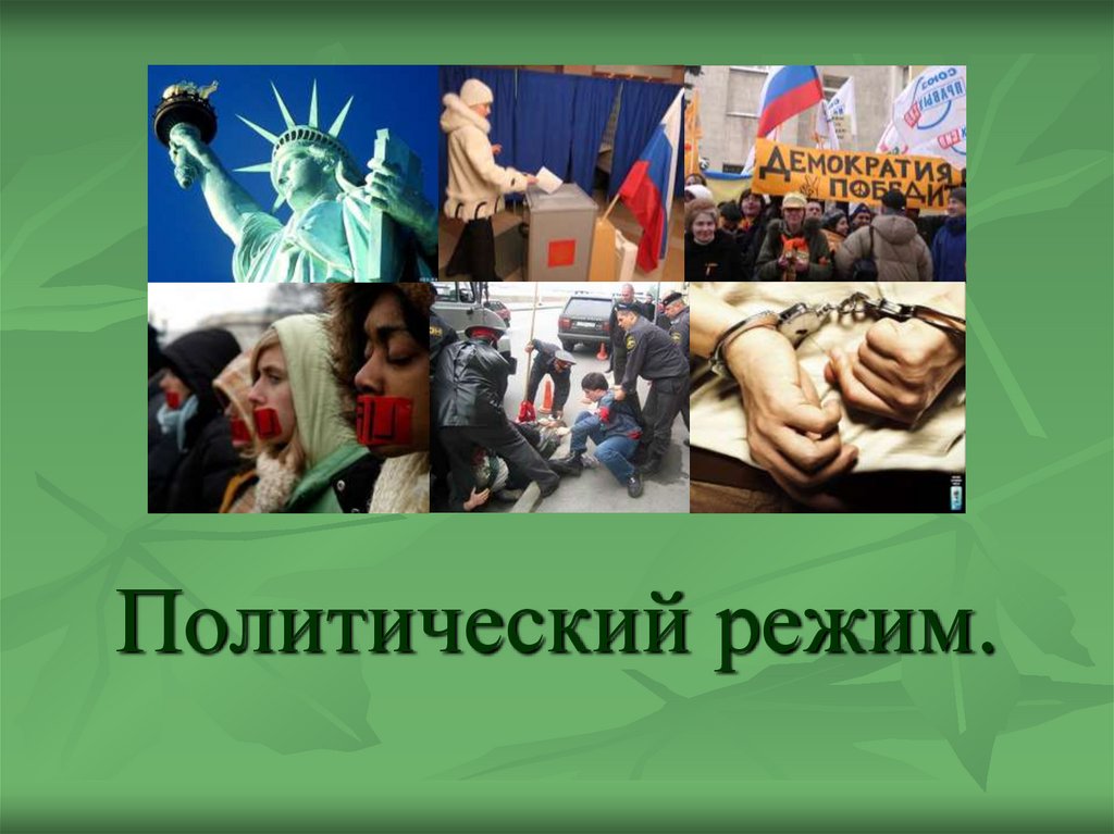 Политический режим.