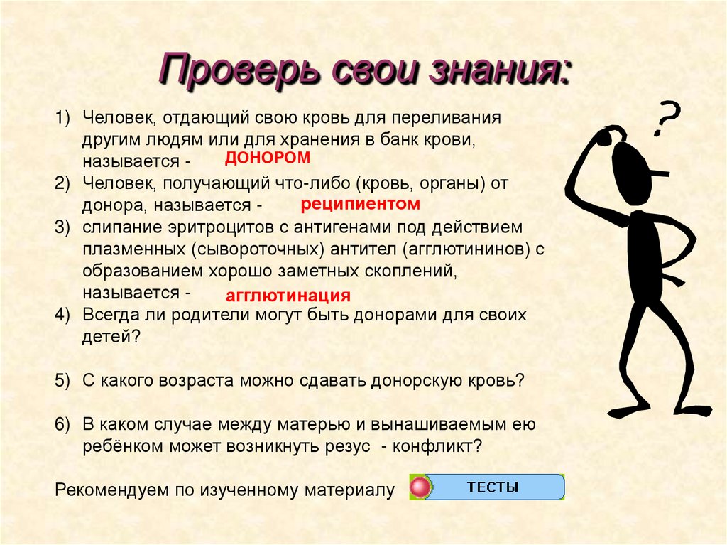 Проверь свои знания: