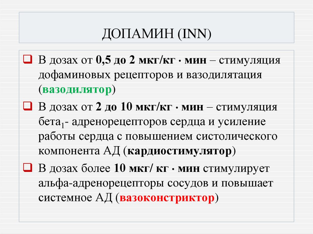 ДОПАМИН (INN)