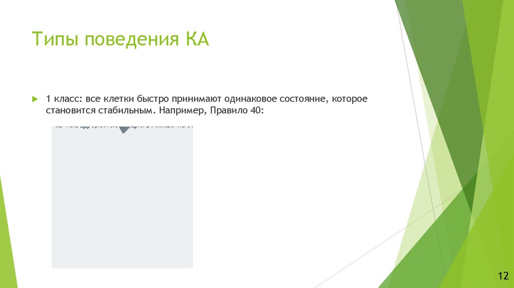 Типы поведения КА