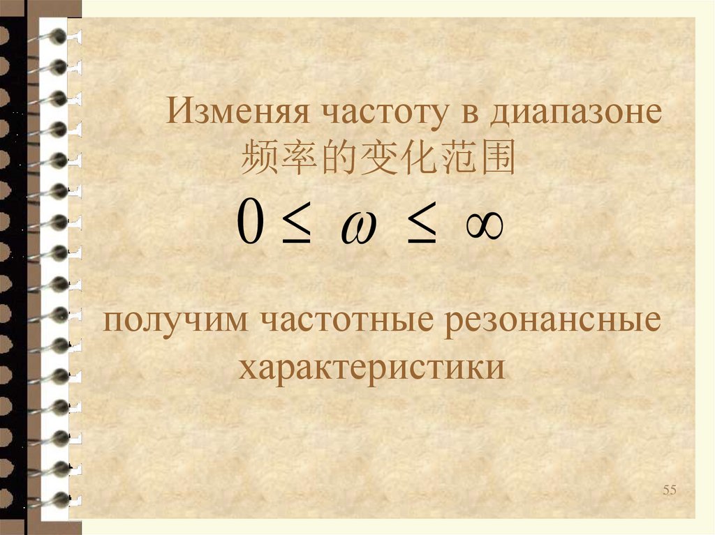 Изменяя частоту в диапазоне 频率的变化范围