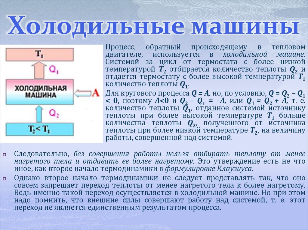 Холодильные машины