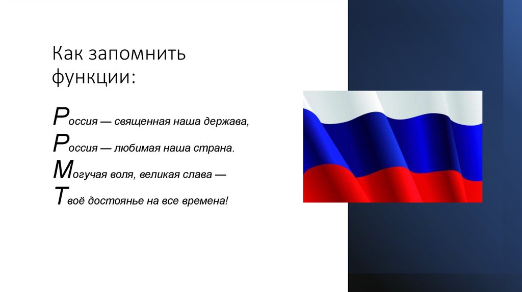 Как запомнить функции: