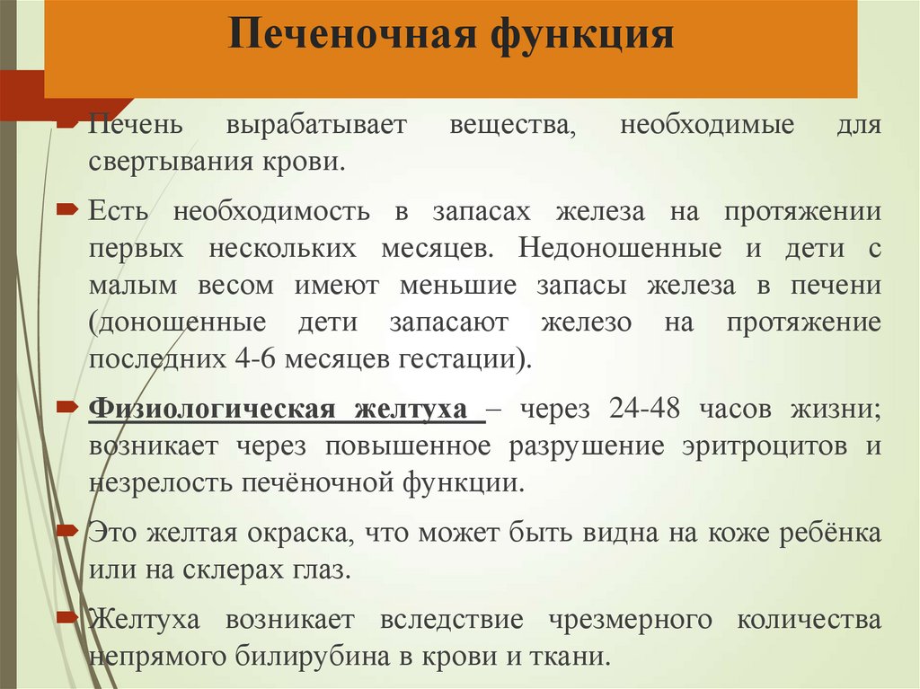 Печеночная функция